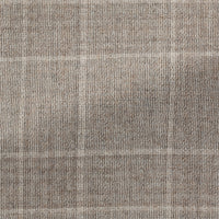 Suit - Taupe s130 Wool Faux Uni with Tonal Windowpane 5917 OMJ Clothing