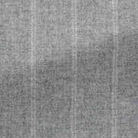 Suit - Stone Grey Wool-Cashmere with Chalk Stripe 5942 OMJ Clothing