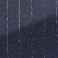 Suit - Loro Piana Midnight Blue Wool-Cashmere with Chalk Stripe 5961 OMJ Clothing