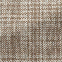 Sport Coat - Loro Piana Camel-Ivory Wool-Silk Glencheck 9085 OMJ Clothing