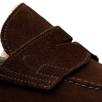 Crockett & Jones Teign Brown Suede Loafer