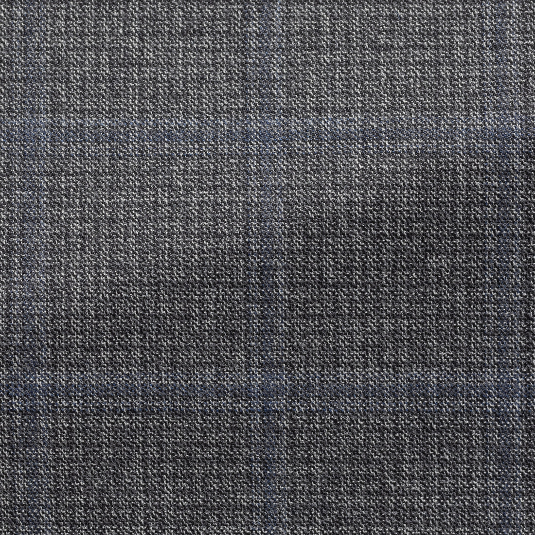 Suit - Black Wool-Cashmere Micro-Check with Prussian Blue Overcheck 5935