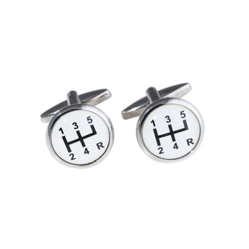 Cufflinks with Gear Shifter Design